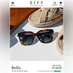 Diff Eyewear Tortoise Bella II Sunglasses
